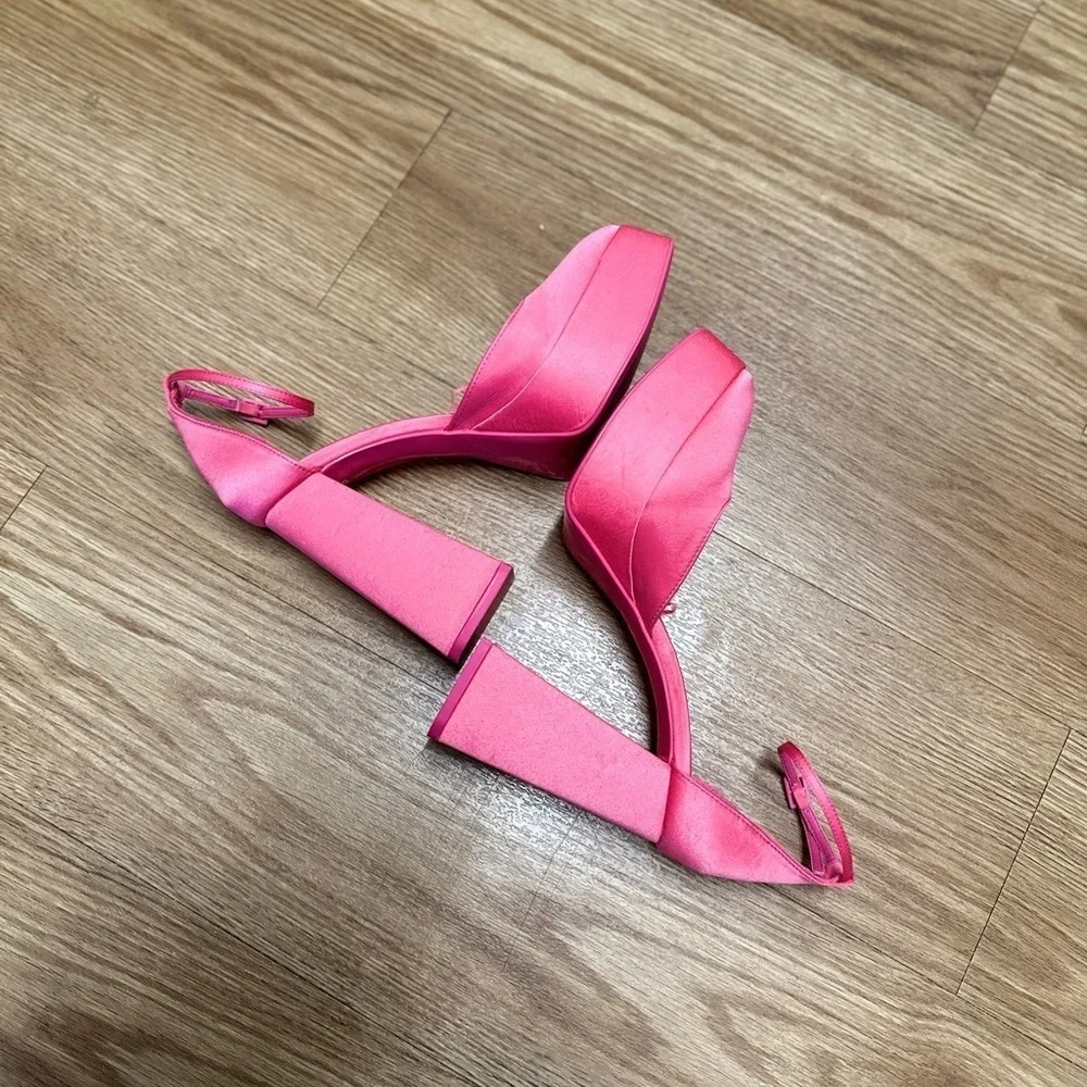 Zara pink platform shoes